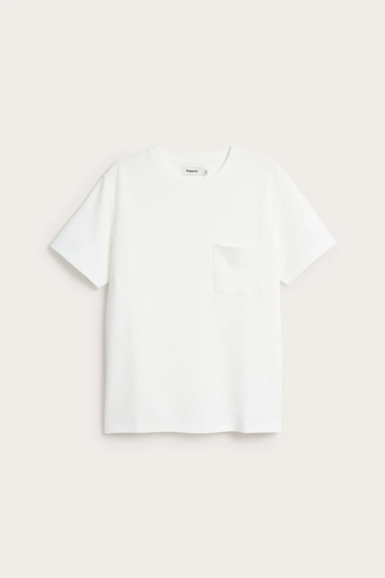 T-shirt med strukturmönster regular fit