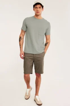 T-shirt med strukturmönster regular fit