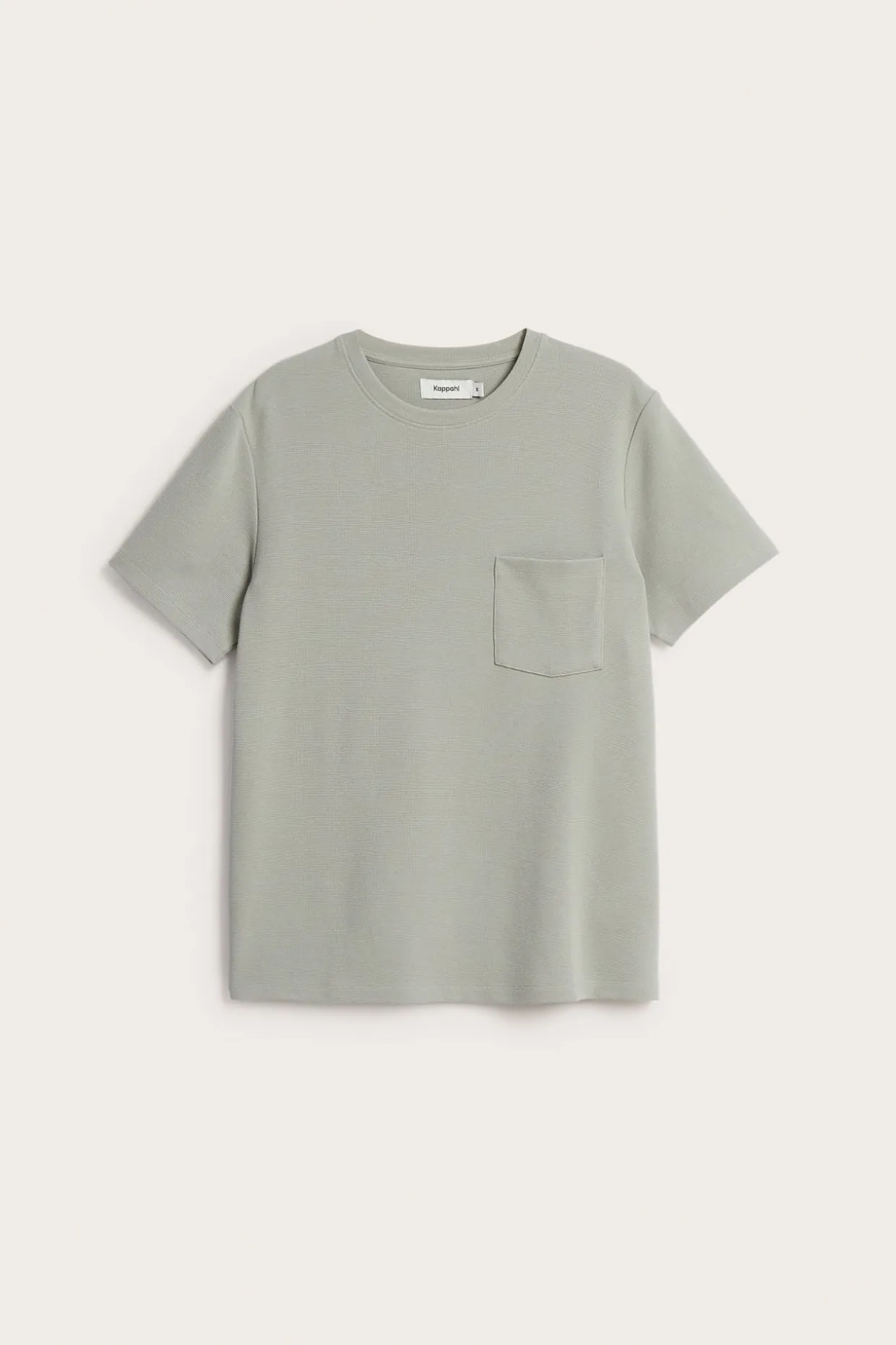 T-shirt med strukturmönster regular fit