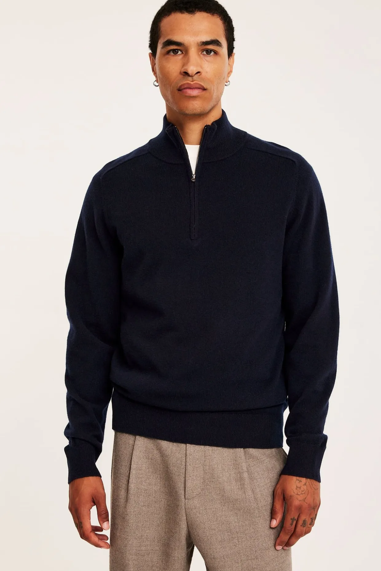 Ulltröja half-zip