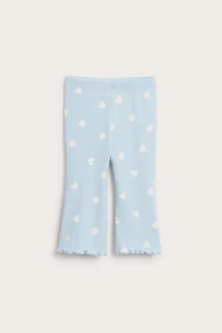 Utsvängda leggings med hjärtan
