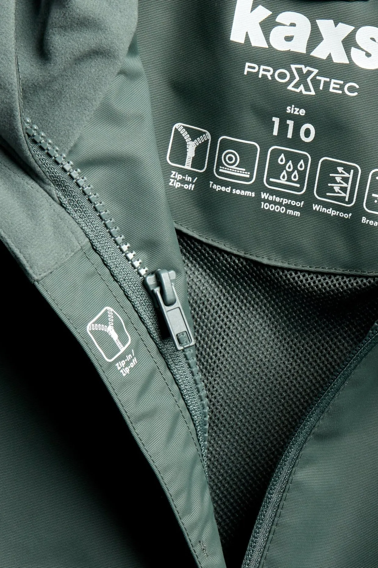 Vattentät skaljacka zip-in / zip-off Kaxs Proxtec