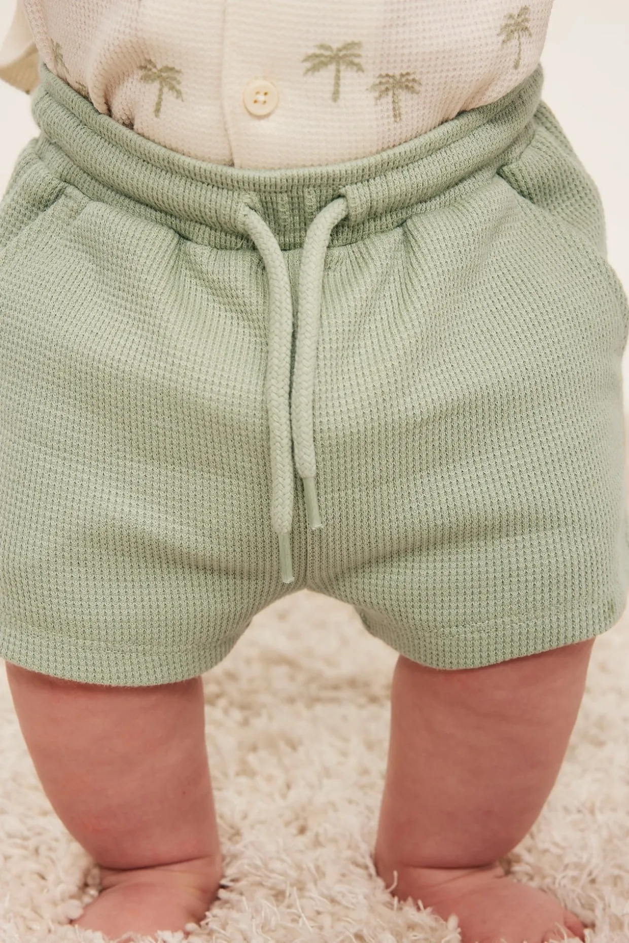 Våfflade shorts