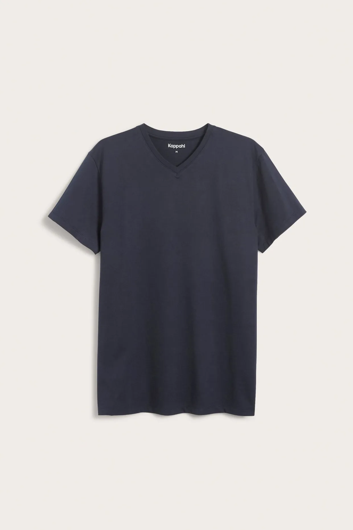 V-ringad t-shirt i bomull