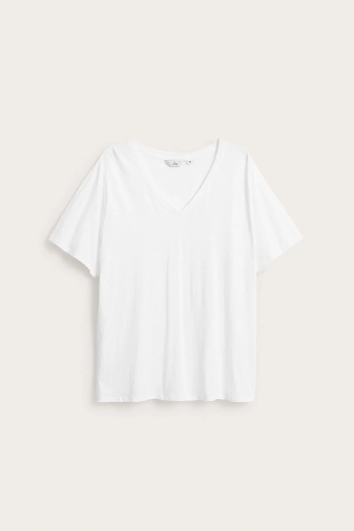 V-ringad t-shirt i bomull