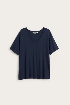 V-ringad t-shirt i bomull