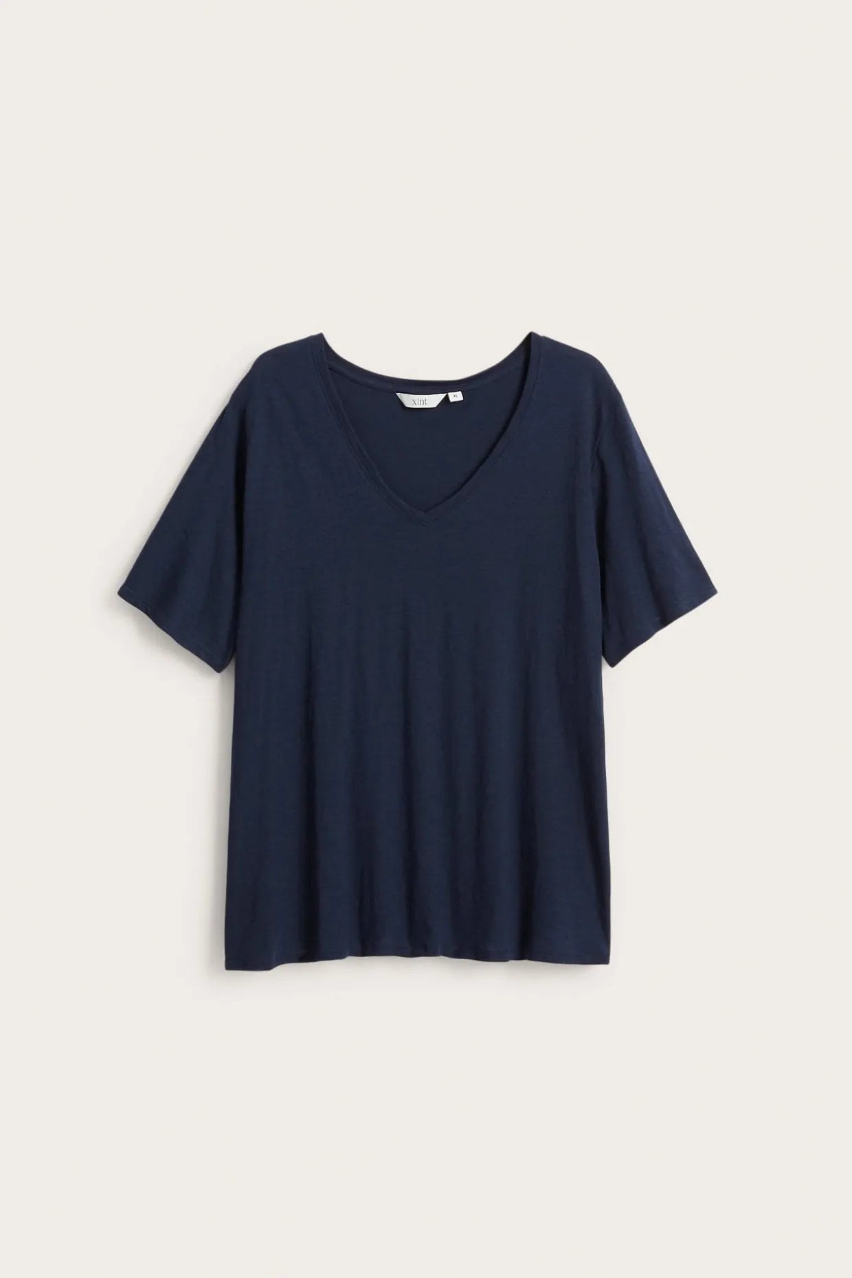 V-ringad t-shirt i bomull