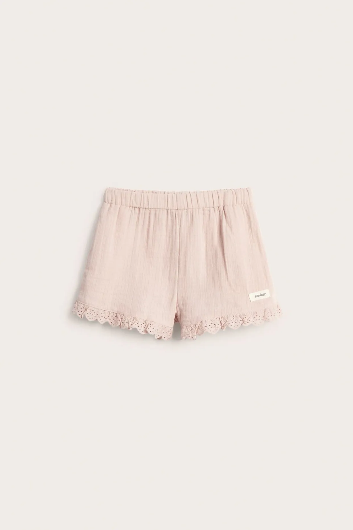 Vävda shorts med volang