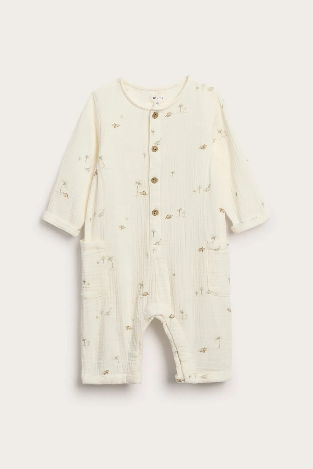 Vävd jumpsuit i muslin