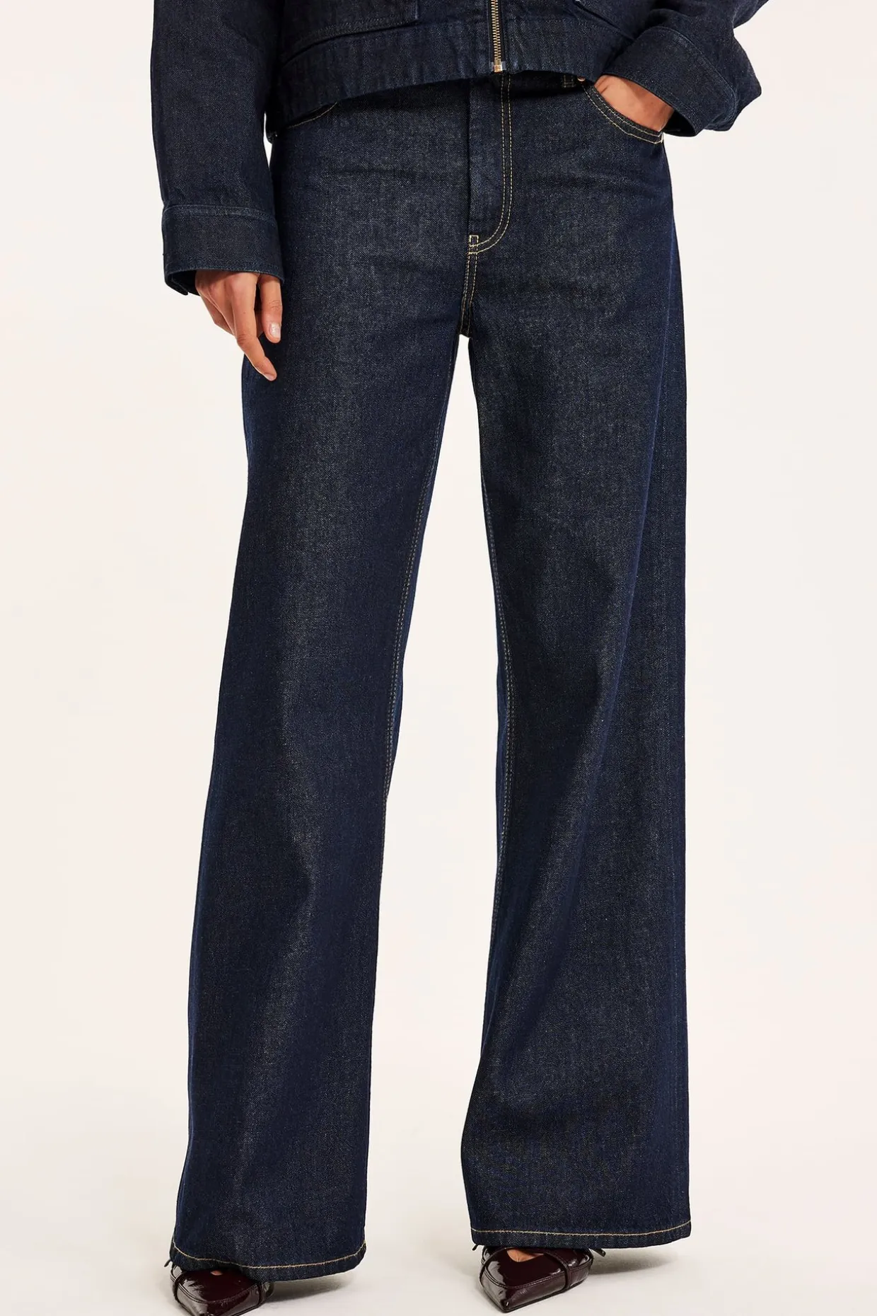 Wide jeans high waist