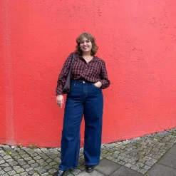 Wide jeans high waist