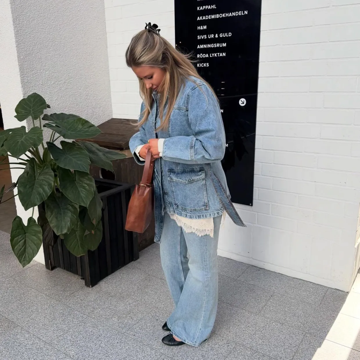 Wide jeans high waist