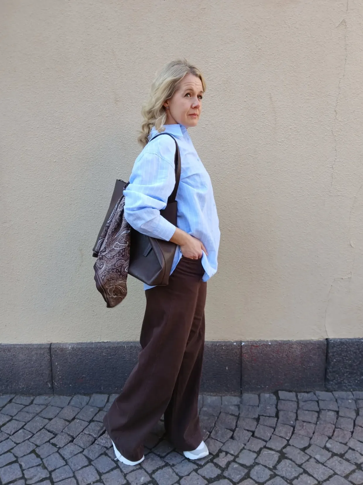 Wide jeans high waist