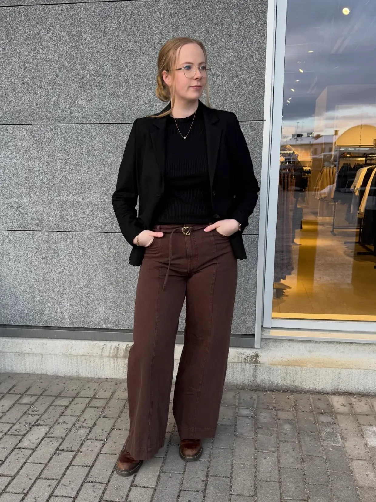 Wide jeans high waist