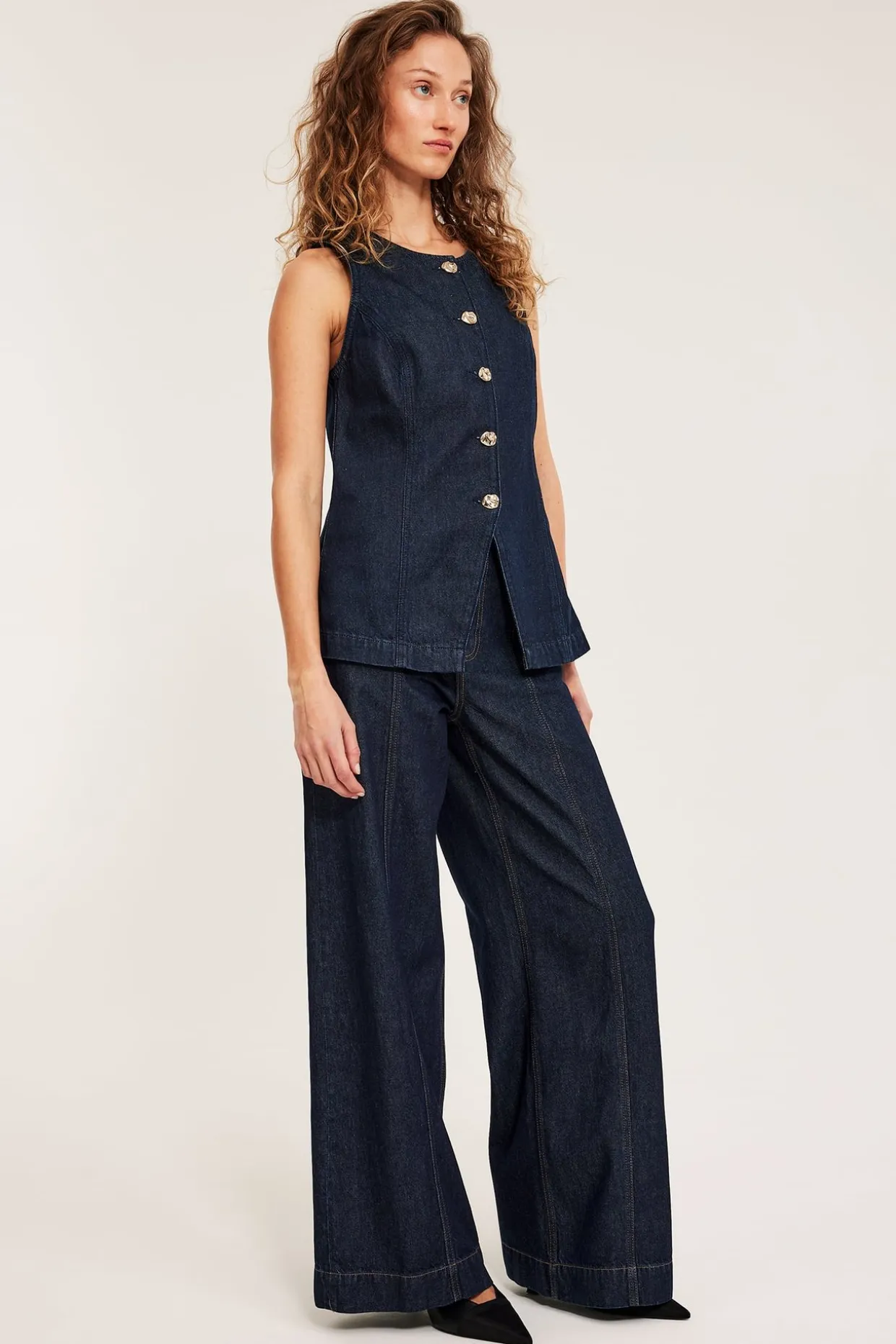 Wide jeans high waist