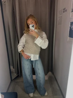 Wide jeans high waist