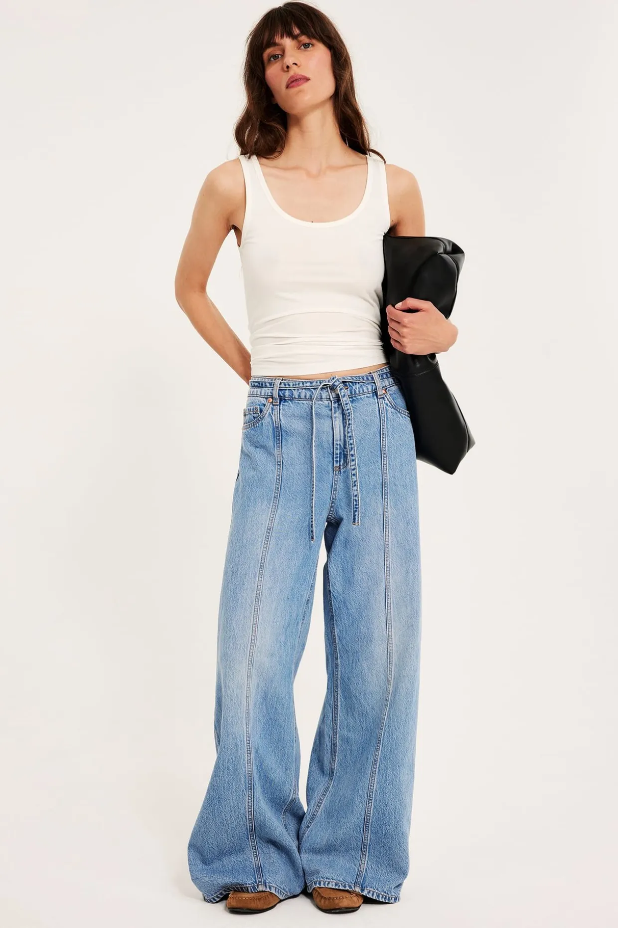 Wide jeans high waist