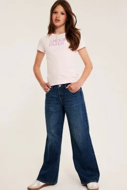 Wide jeans low waist